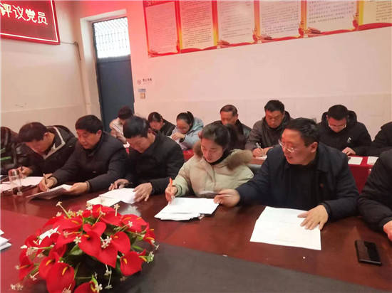盱眙县鲍集中心小学党总支召开2022年度组织生活会暨民主评议会 (图3)