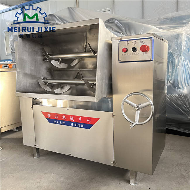 商用不锈钢拌馅机 饺子馅双轴拌馅机器大型 四喜丸子拌馅设备_肉馅_kg