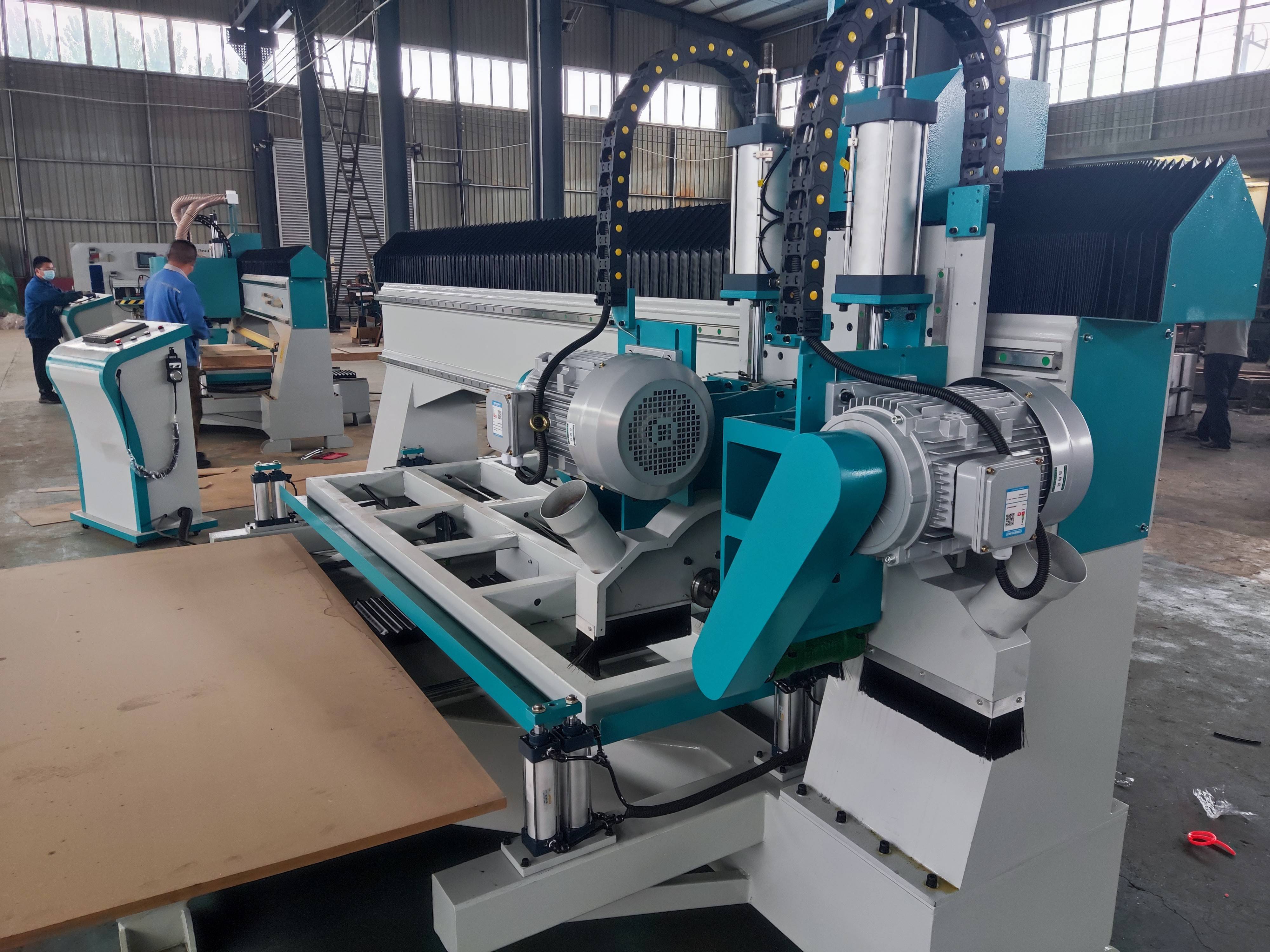 数控往复裁板锯切割木托盘,木包装箱有很多优势_生产_设备_传统