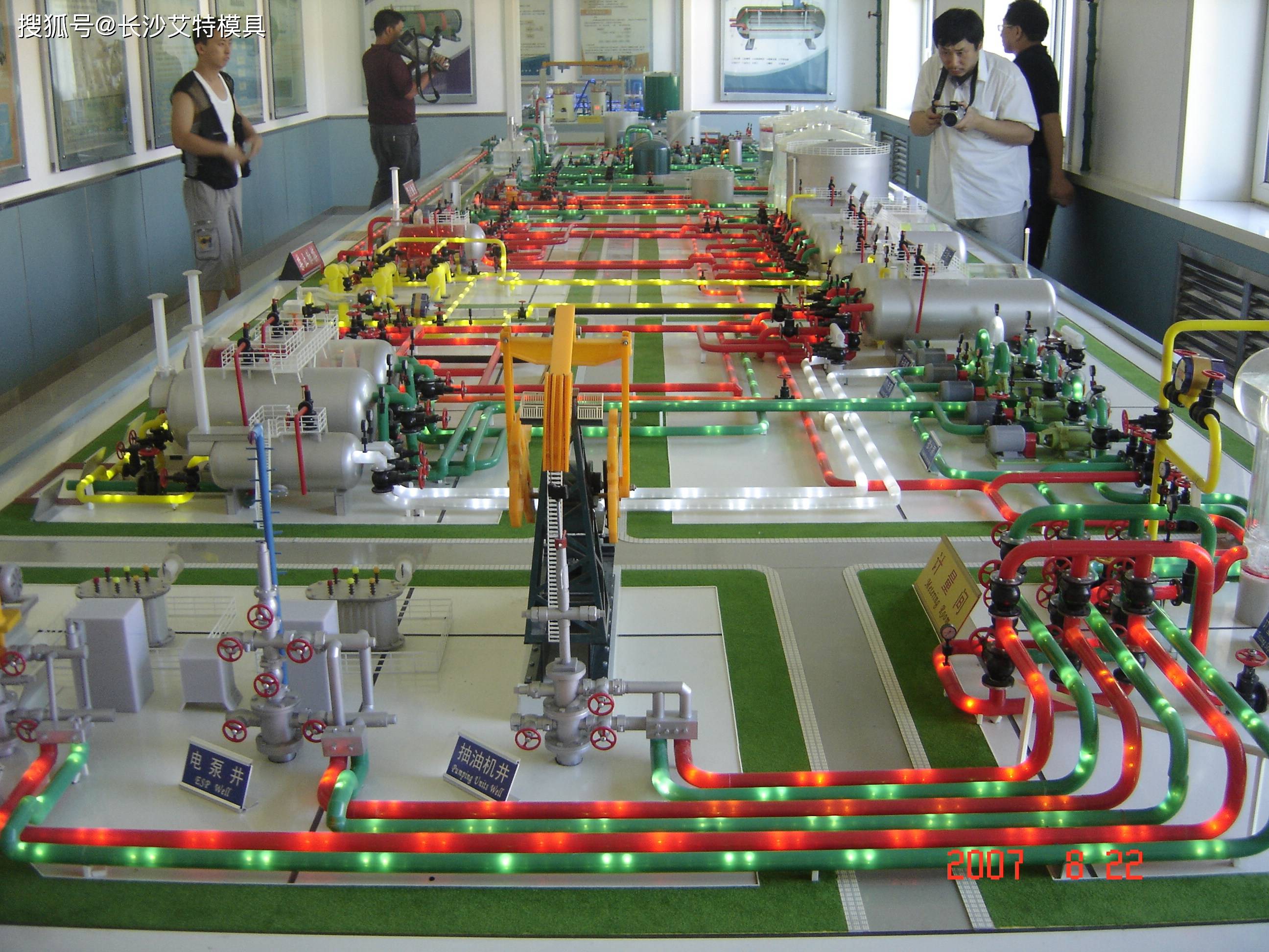 联合站模型 长沙艾特模具制造_油气_处理_原油