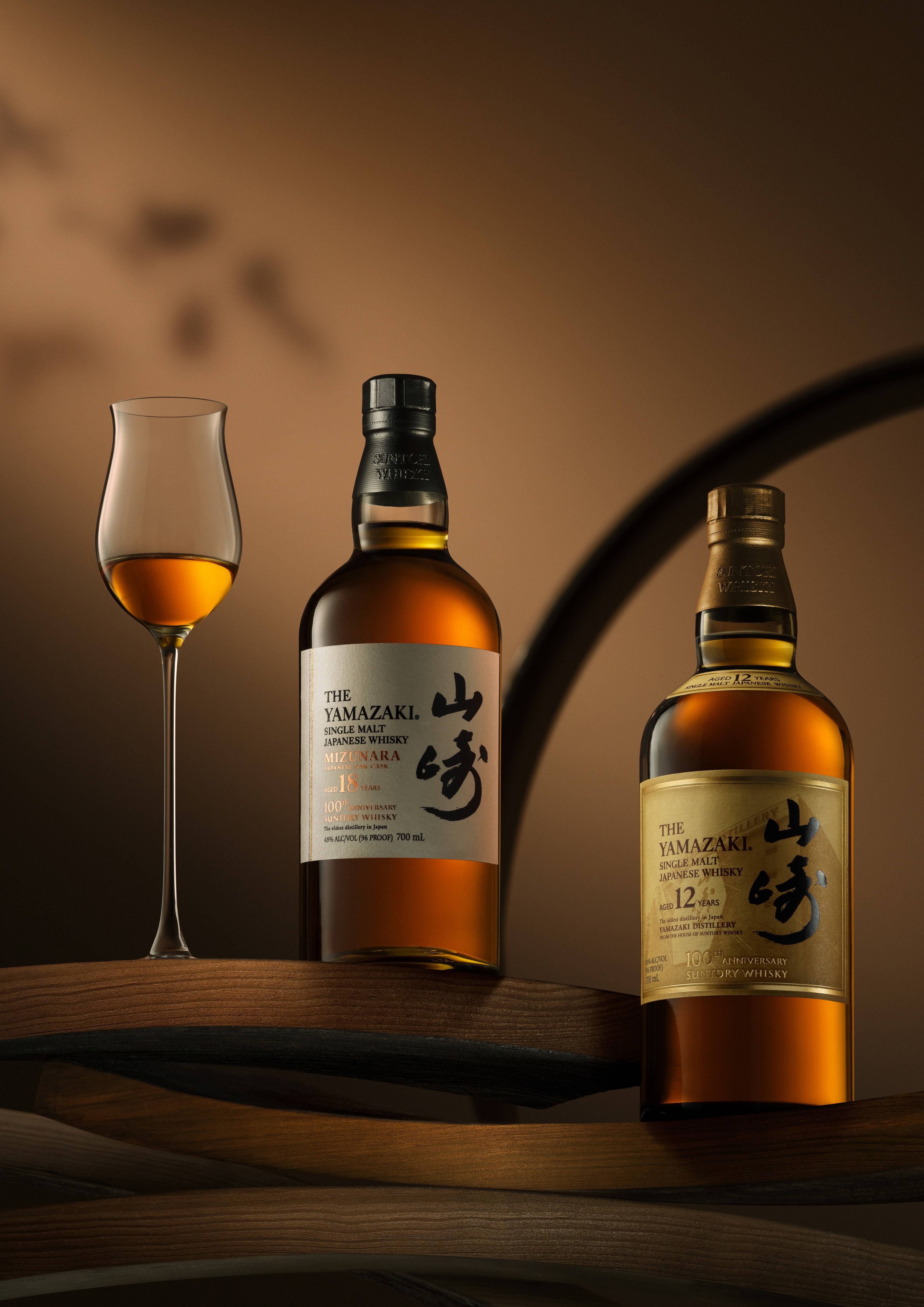 三得利世家百年纪念山崎12年和18年单一麦芽日本威士忌限定版耀目上市_