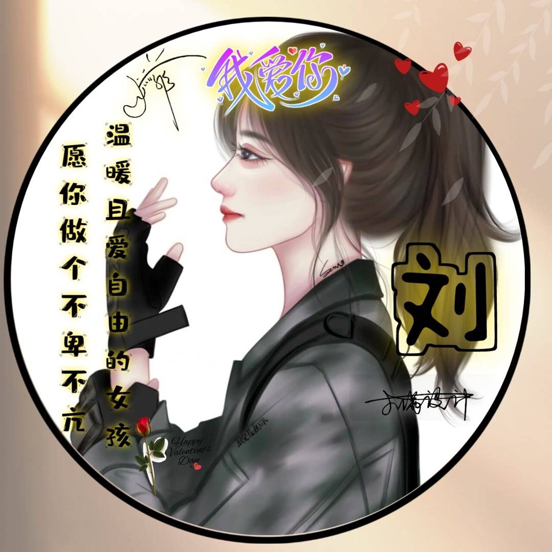 2023爆款好看的微信姓氏头像图集100张_图片_女生_百家姓