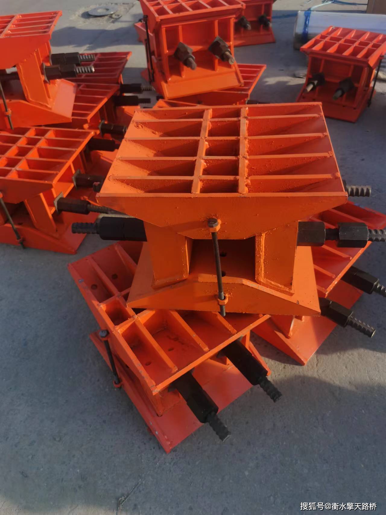 桥梁卸落块a型b型 装配式卸落装置 调节式落架工具 卸落支座