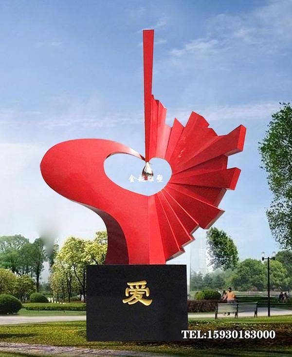 医院文化标志雕塑,不锈钢医院雕塑-必不可少的景观雕塑您了解吗_爱心