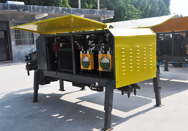 隧道双喷头液压湿喷机 泵送式喷浆机技术特点_混凝土_施工_机械化