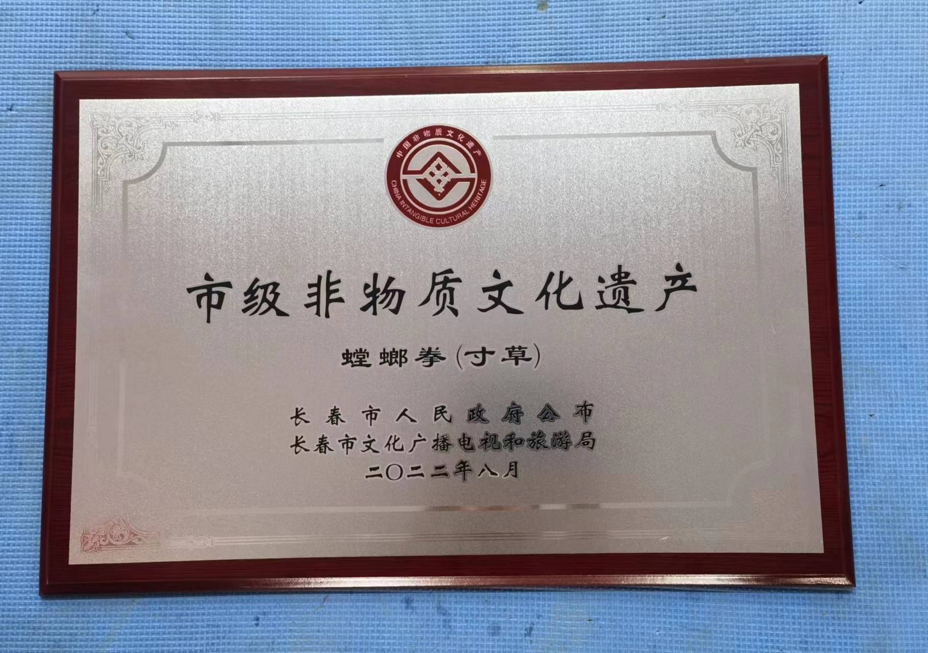 物质文化遗产证书,当时年仅10岁的于熙成为吉林省最小的非物质文化