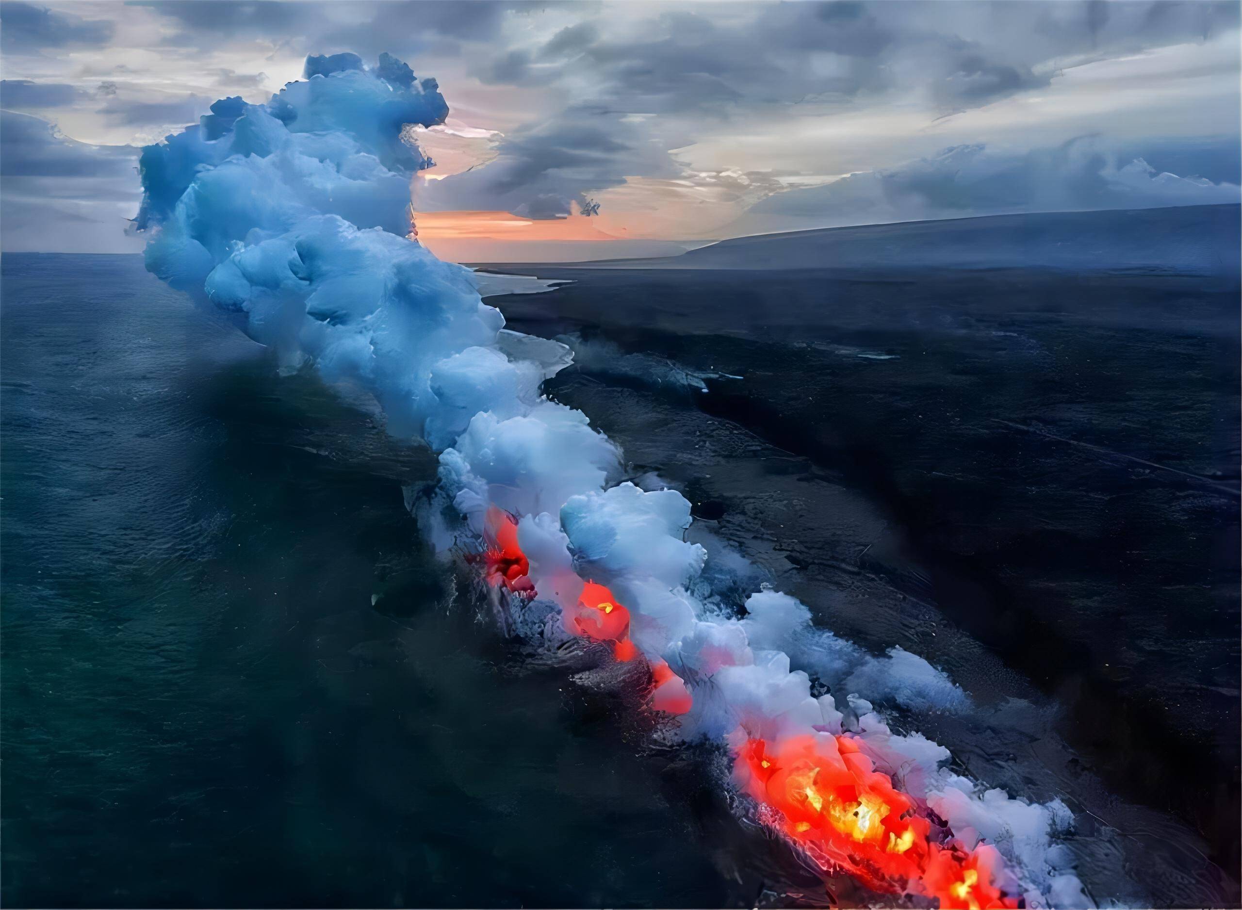 海底火山喷发奇景