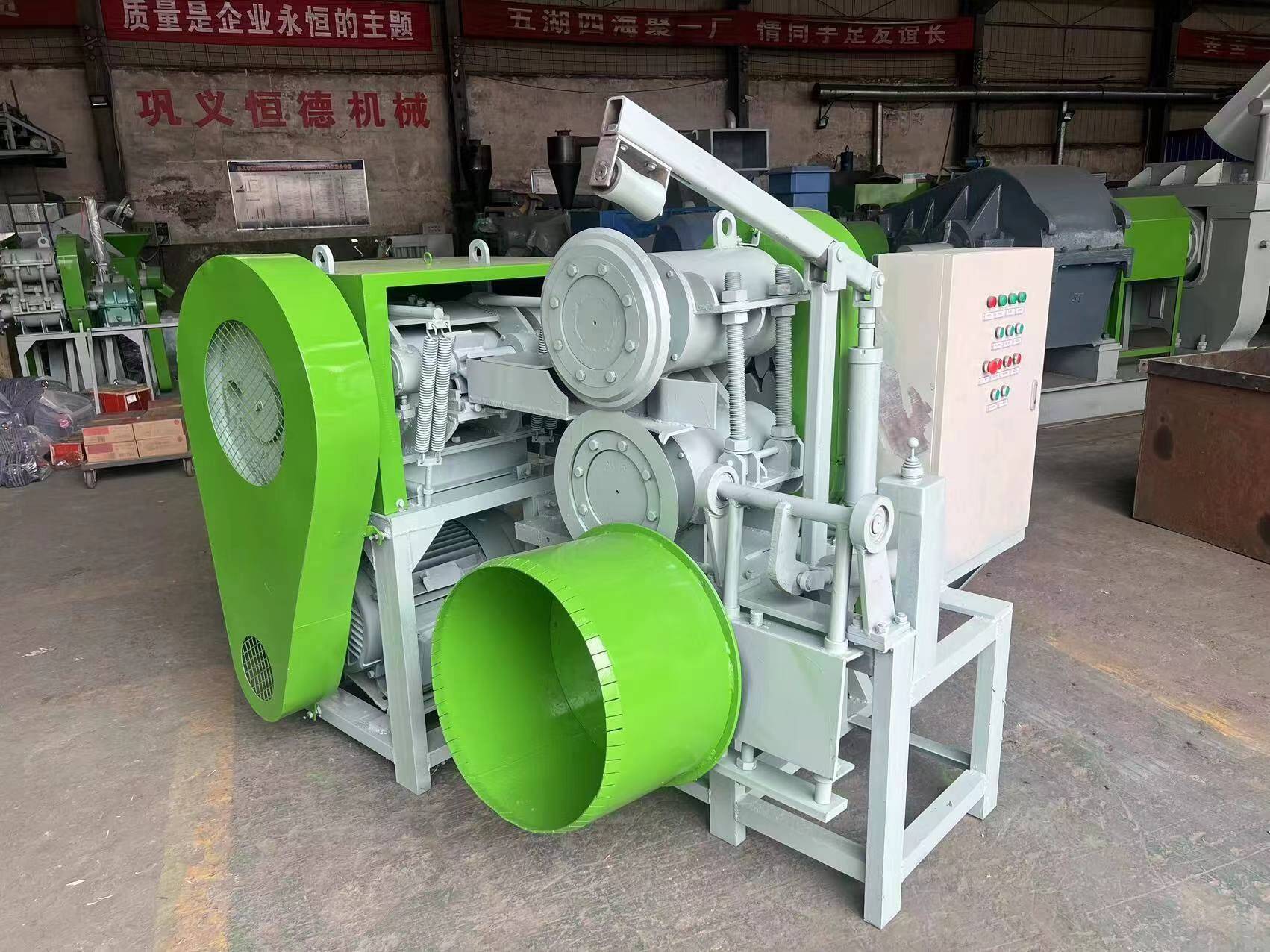 大型废旧轮胎切割机器生产厂家全自动货车轮胎切条切块机多少钱_处理