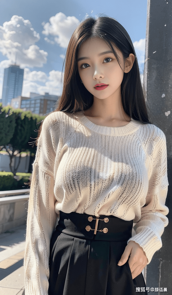 高清美女壁纸,美丽的清纯毛衣装扮小姐姐_时尚_表情_视觉