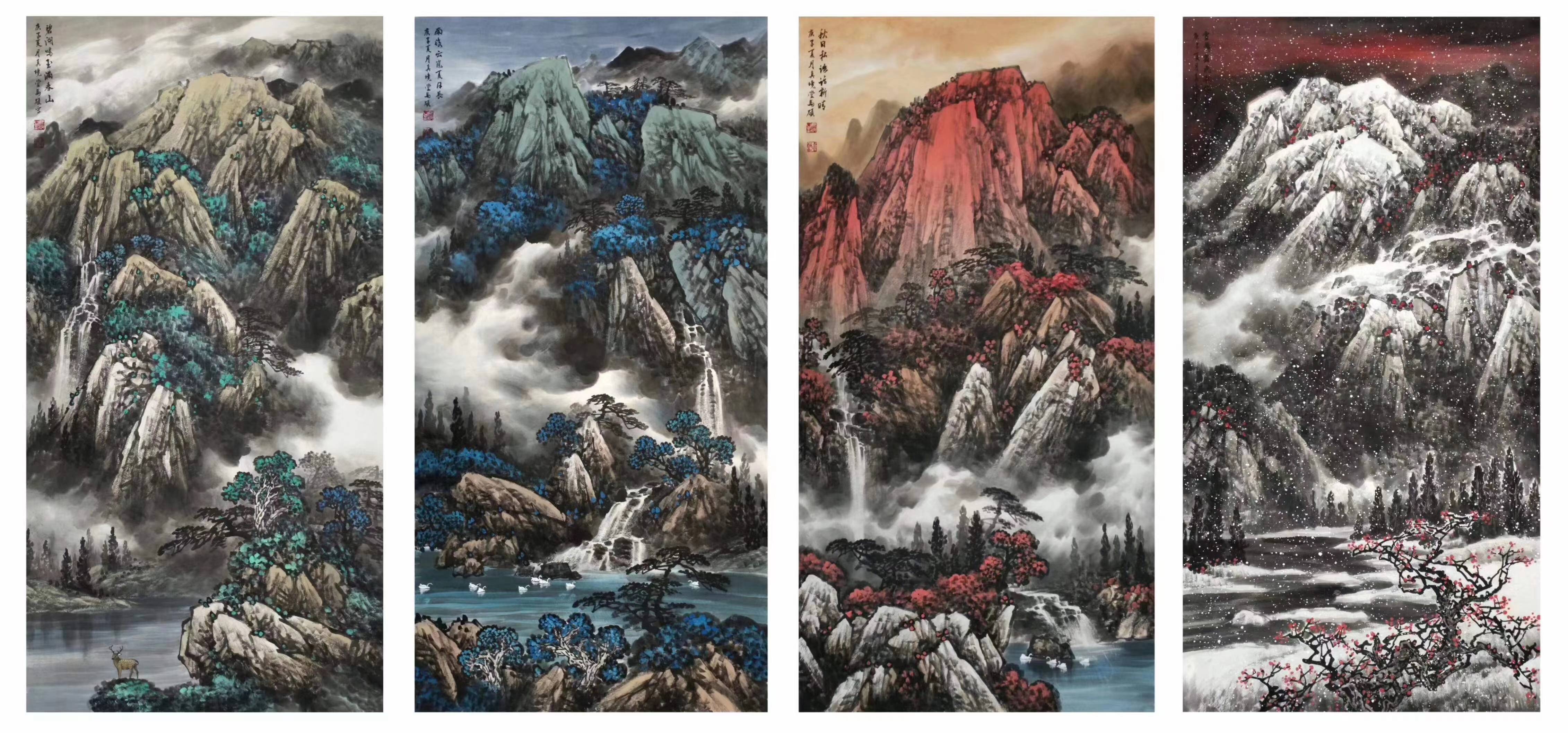 风景山水画大师-马硕_作品_绘画_中国画