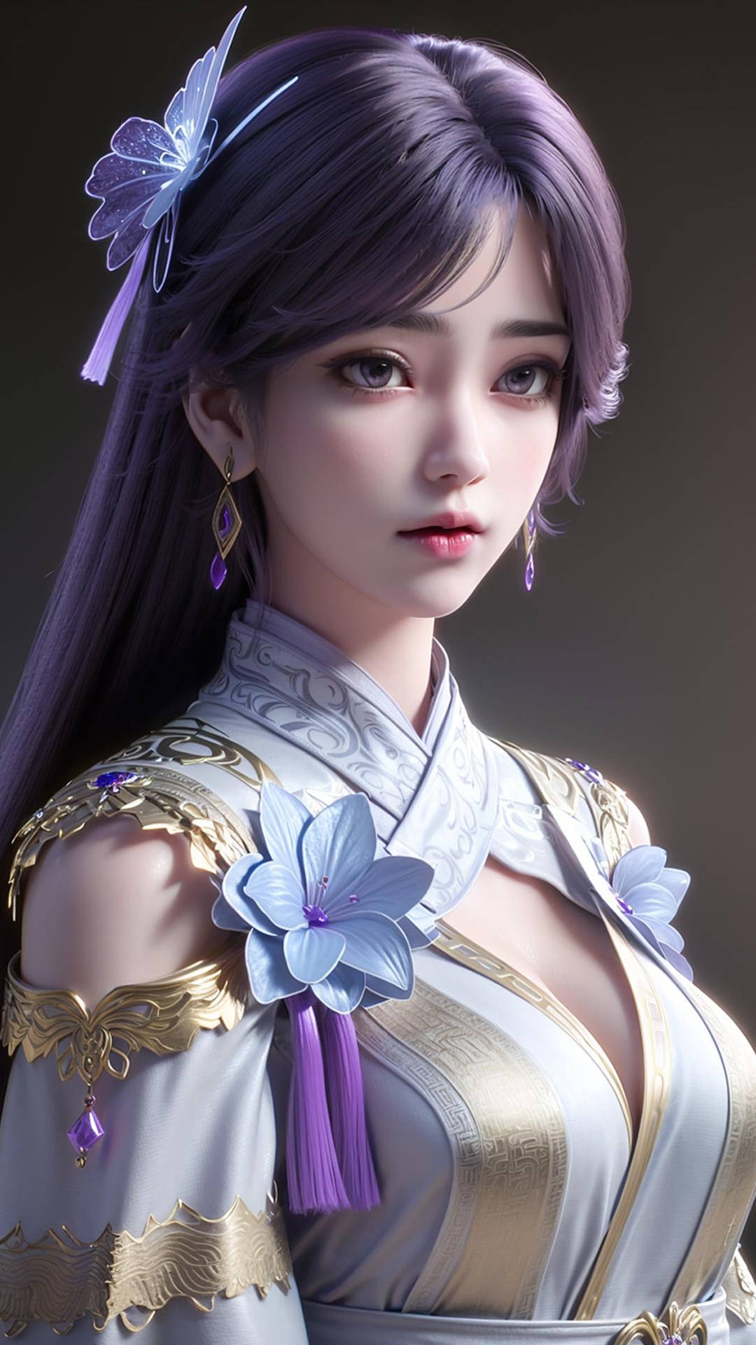 国漫女神｜《完美世界》云曦AI高清手机壁纸-搜狐大视野-搜狐新闻