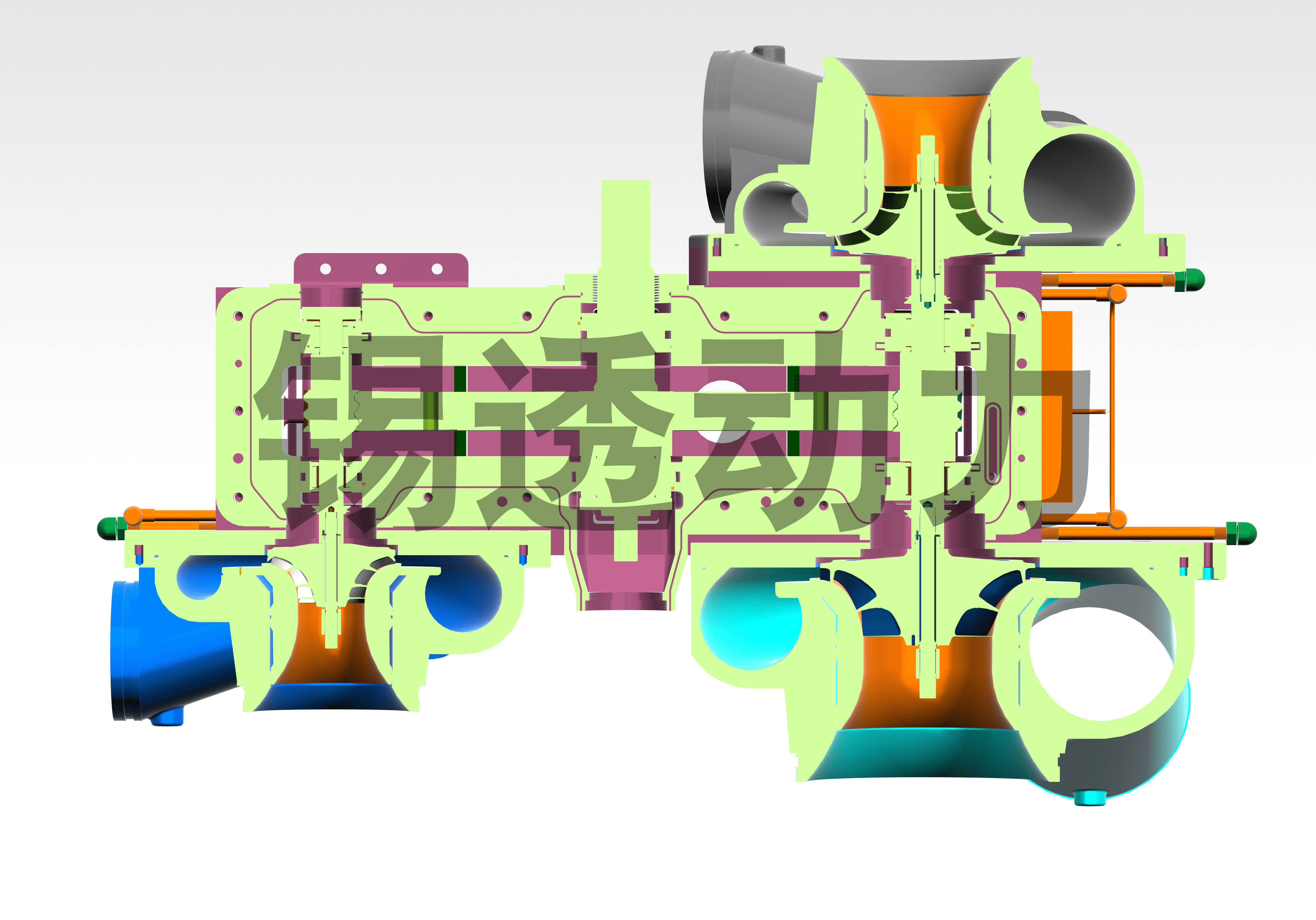 锡透动力离心压缩机_齿轮_气体_组合