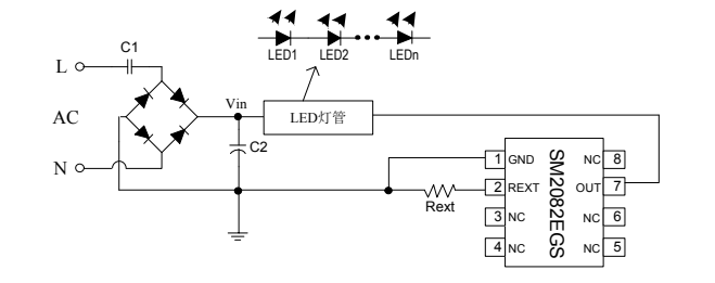 LED恒流驱动芯片SM2082EGS应用领域与特点 (图2)