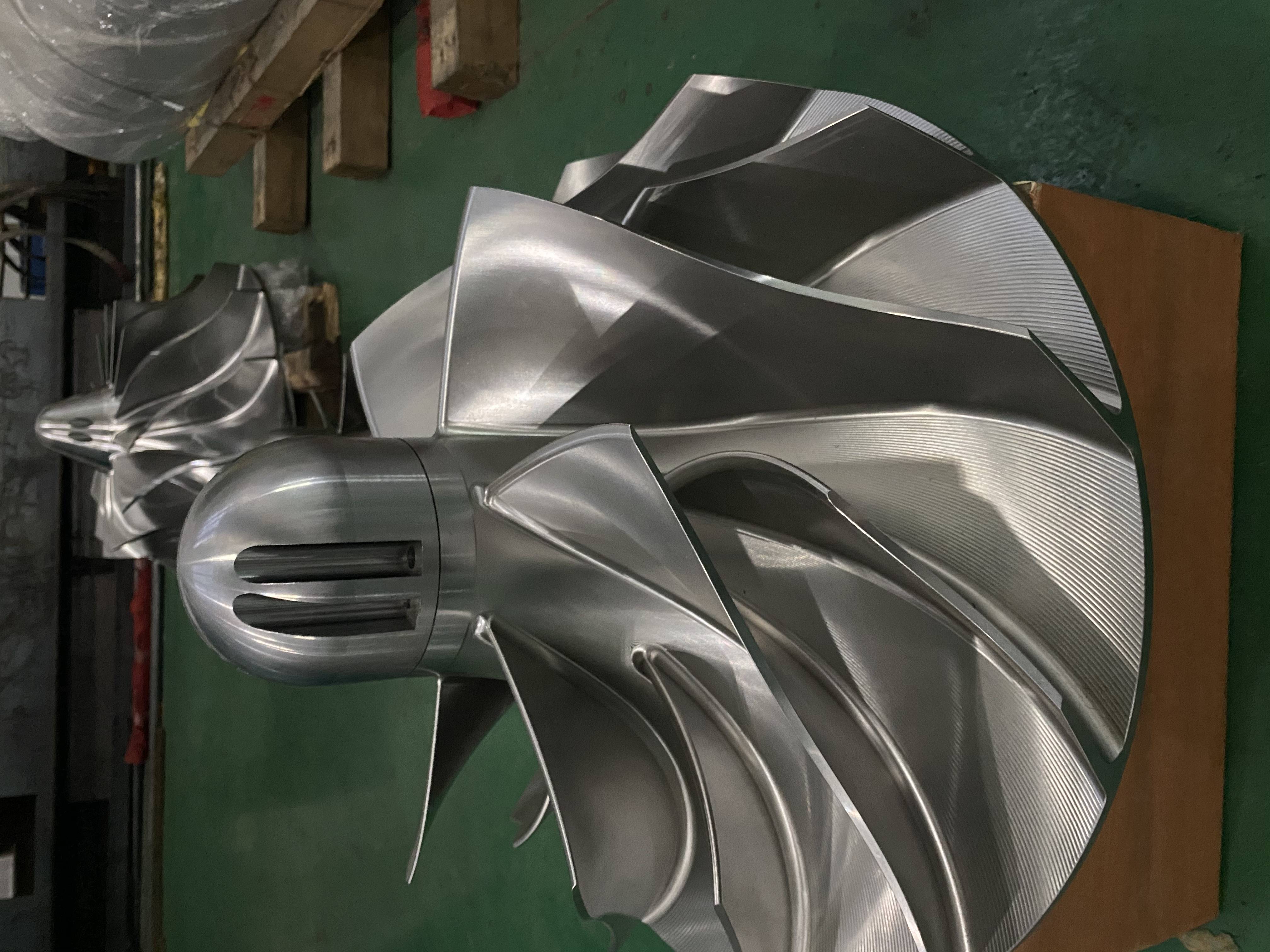 离心式空压机叶轮设计制作_客户_钛合金_生产