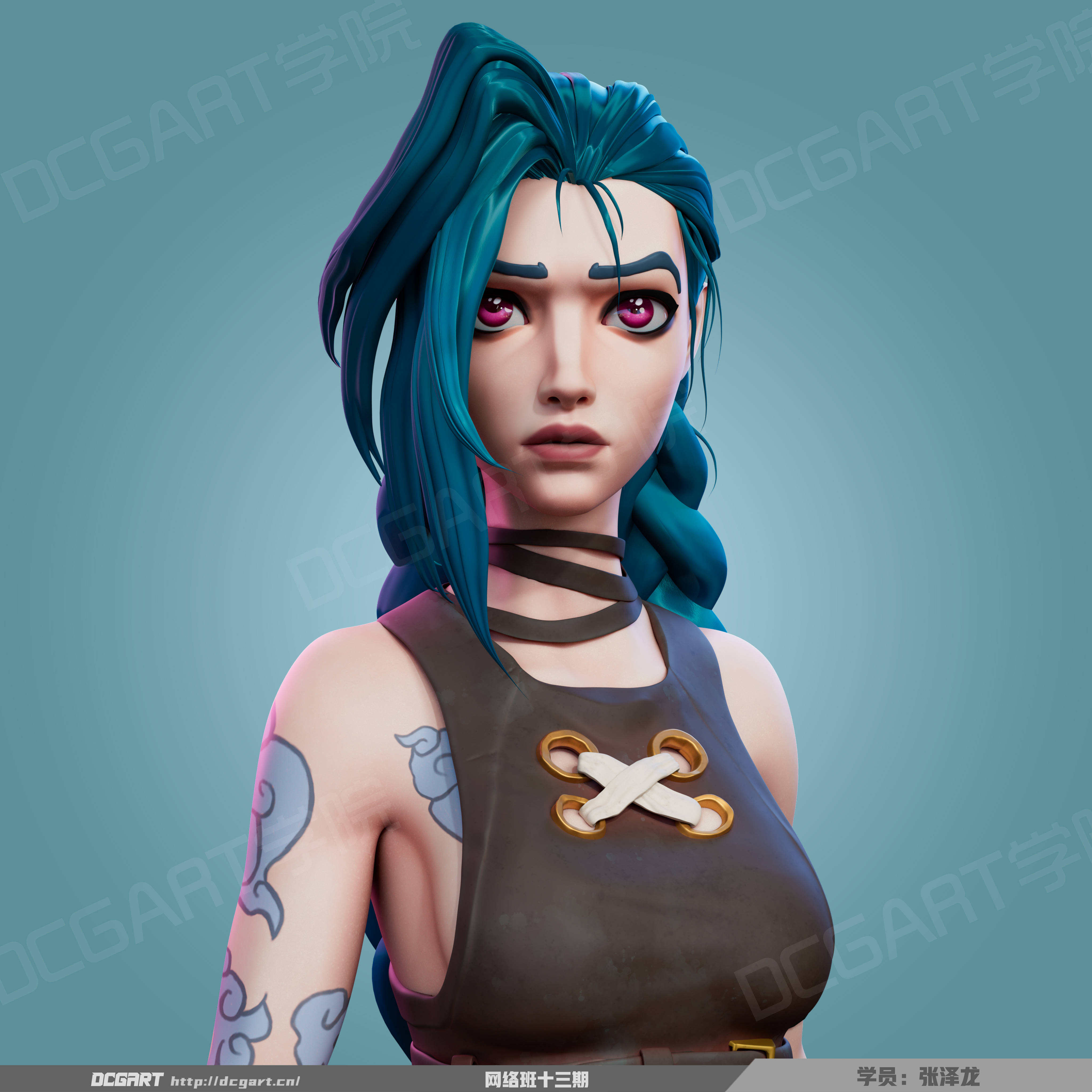 dcgart学员网络课学生风格化角色作品出图