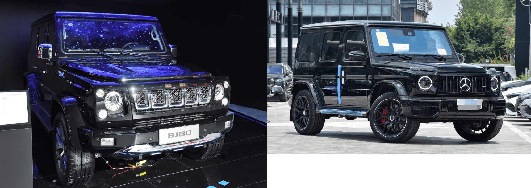 四,北京bj80——奔驰amg g63三,北汽昌河q7——路虎揽胜二,坦克300