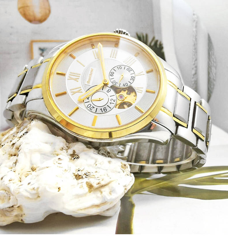 透视精密,宝航名表bh8009机械镂空男表:优雅成就经典!_时尚_时间_魅力