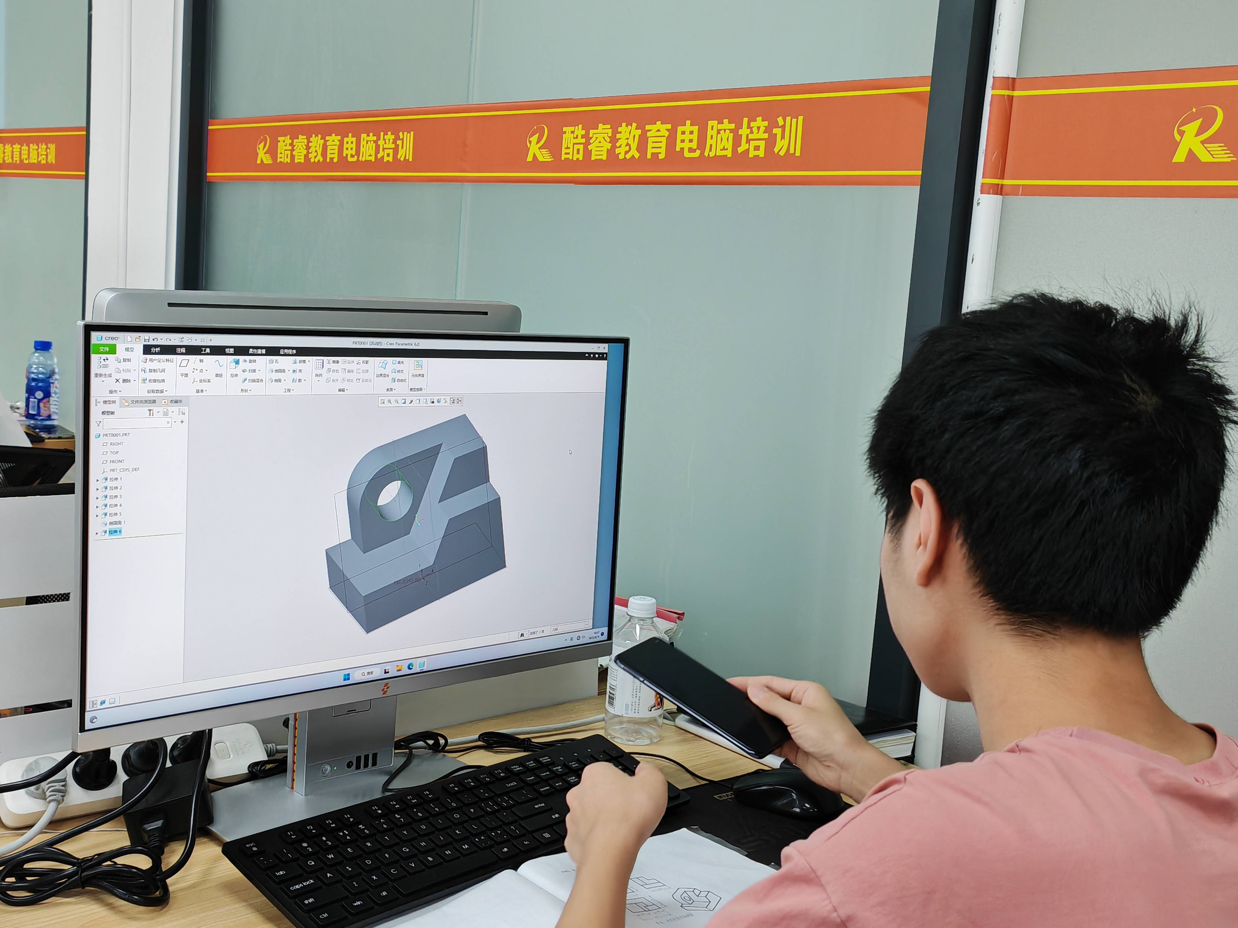 东莞大岭山电脑培训班杨屋钣金设计培训班酷睿solidworks软件sw机械