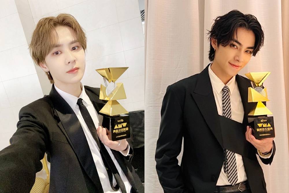 nct成员仁俊辰乐与威神v成员钱锟肖德俊出席音乐盛典 纷纷获奖人气