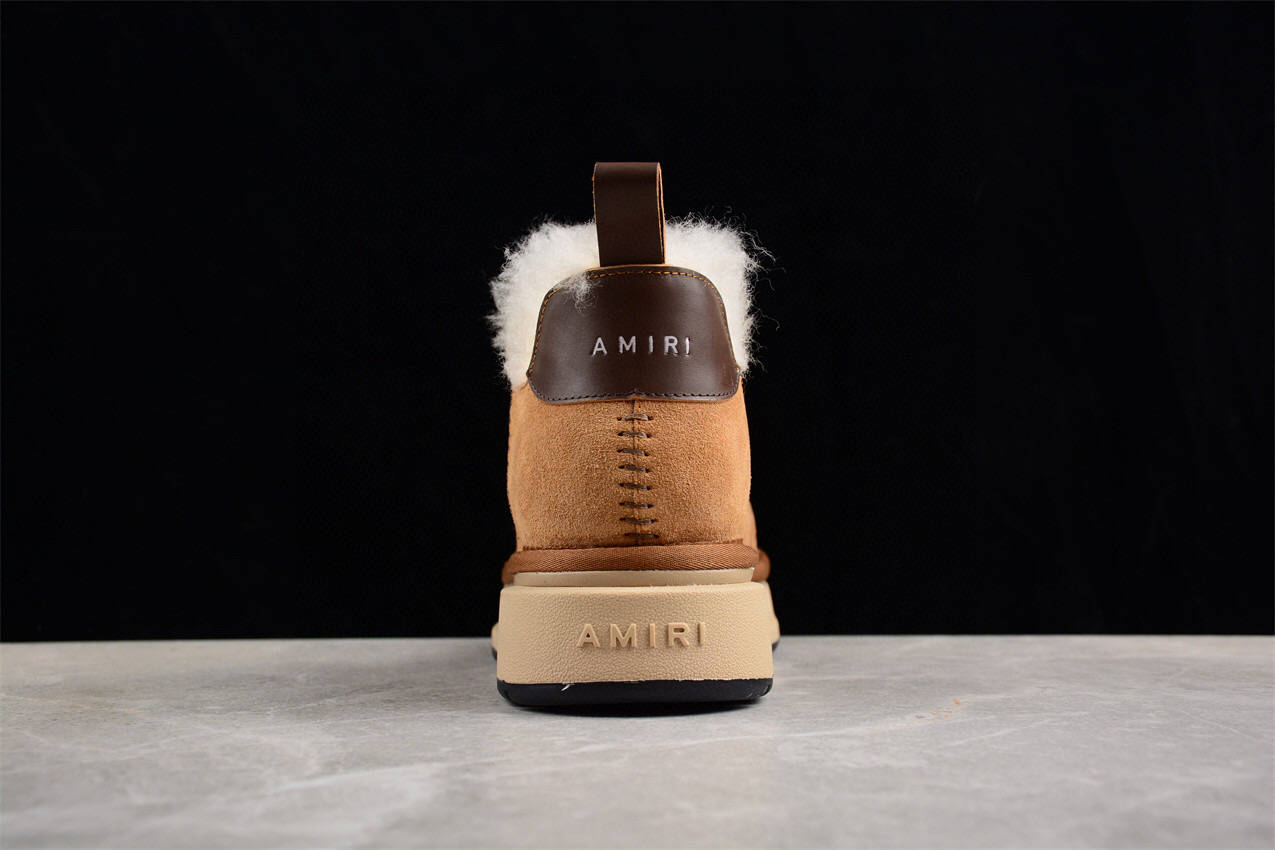 埃米尔 amiri 圆头厚底雪地靴毛靴鞋_风格_鞋子_搭载