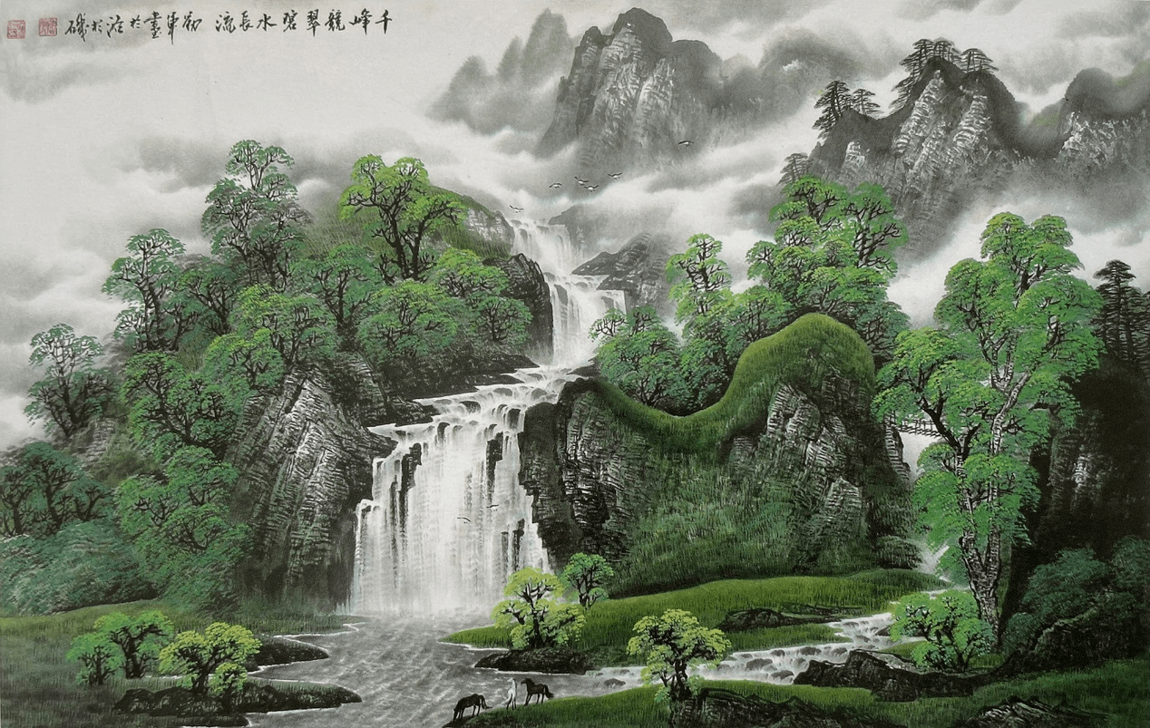 著名山水画大师作品图片