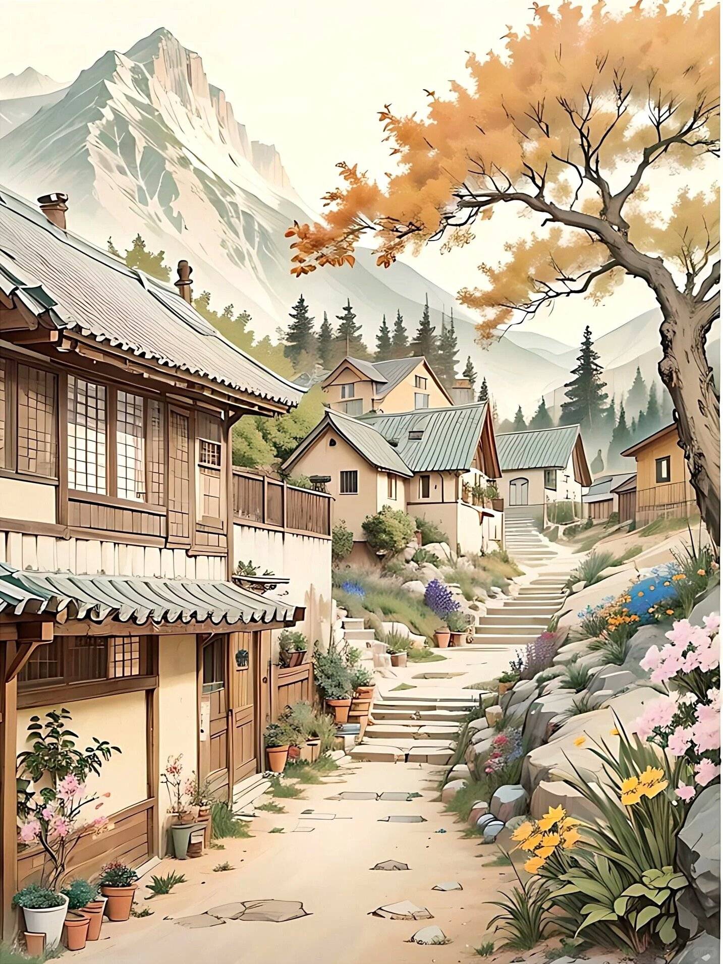 这组治愈系插画太唯美了