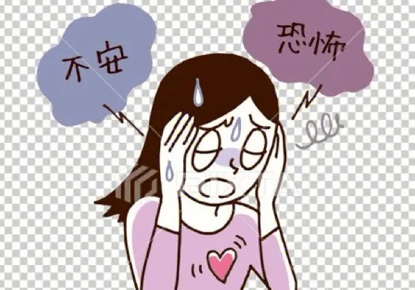 恶心;难以集中思想,讲话,肌肉紧张;视物模糊,濒死感,失控感和疯狂感