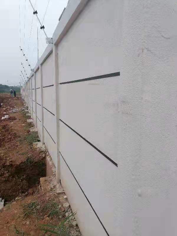 变电站围挡市政工程施工公路铁路交通隔离装配式拼接式预制板水泥围墙
