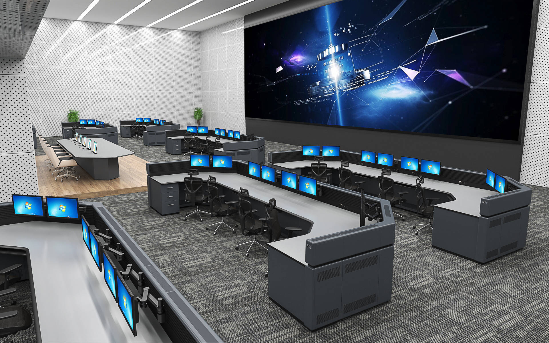 控制室调度台:掌控全局,指挥若定!_进行_实时_决策