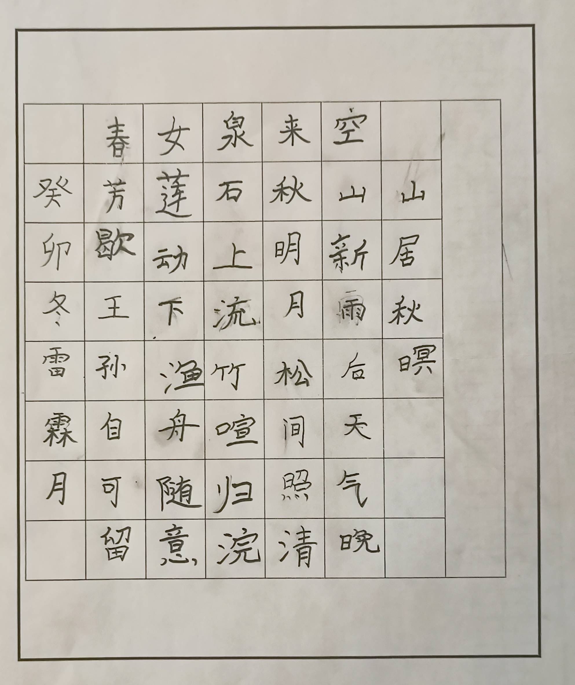 (370)作者:姓名:陳若木,性別:男,年齡:7歲,硬筆書法,陝西省寶雞市.