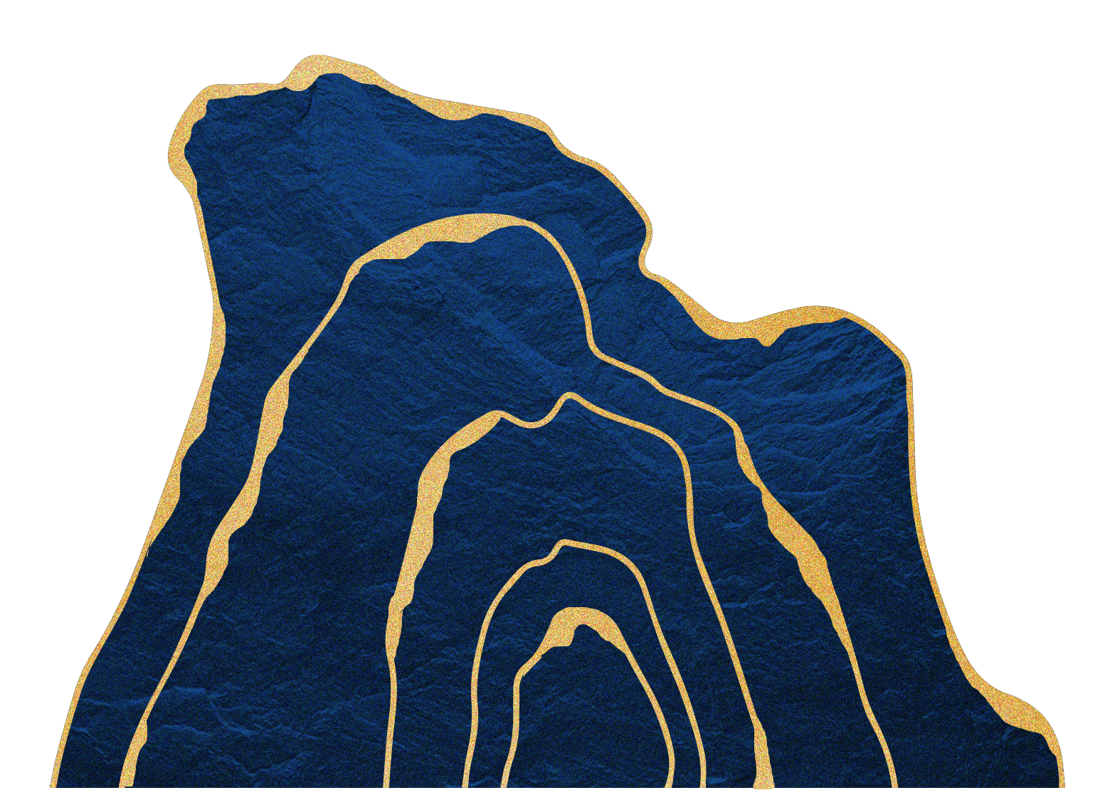 56款金箔描边烫金山水祥云png免抠素材美191期