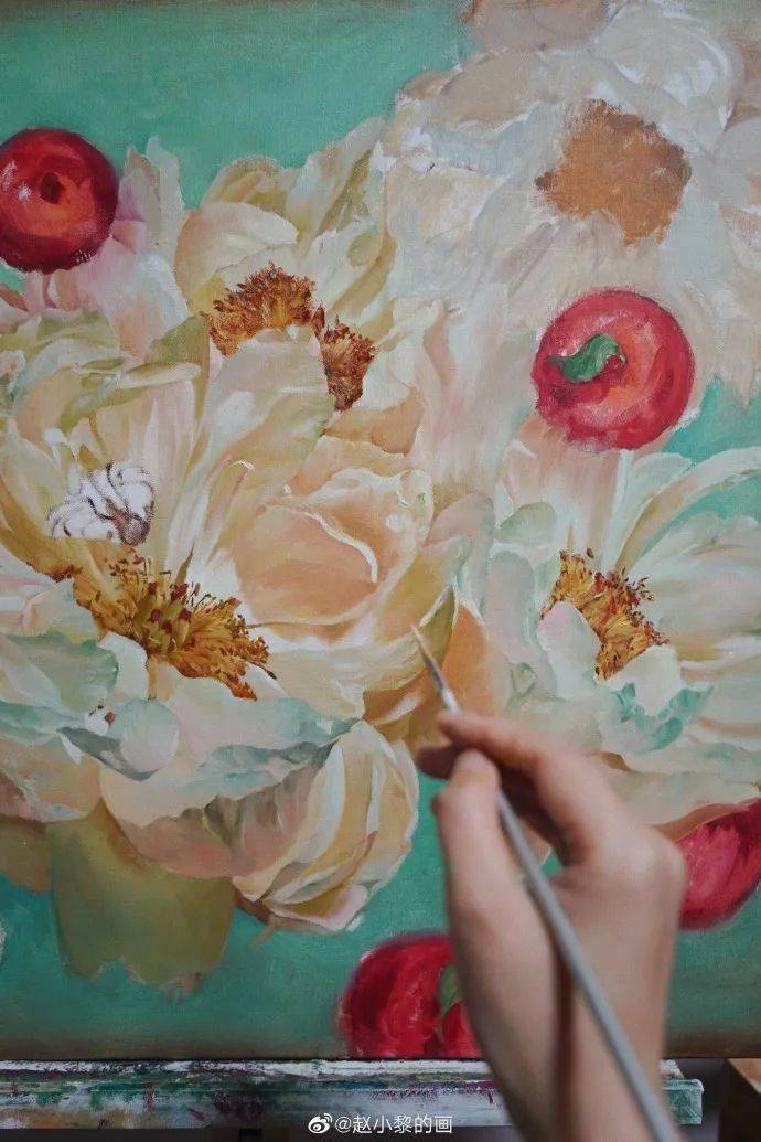 吸引了很多年轻人的喜爱和支持作品鼓励了不少人开始学习油画在她眼里