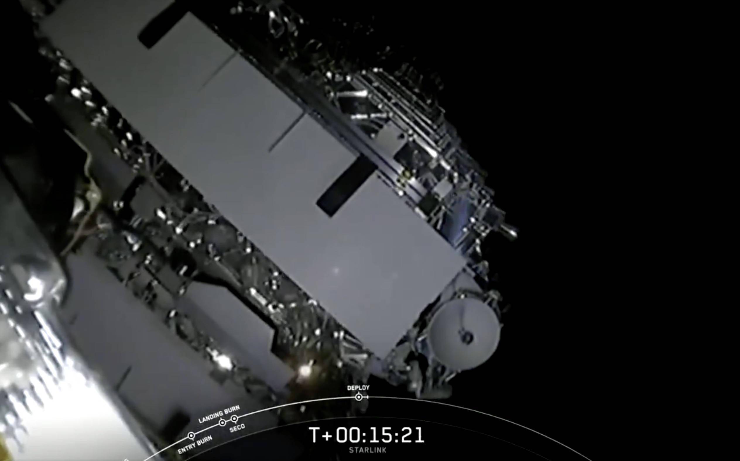 Space X将60颗Starlink卫星送入太空_手机搜狐网