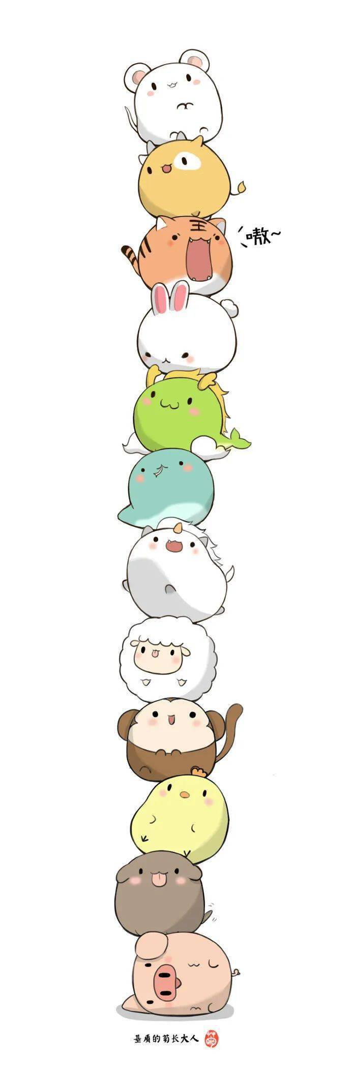 简笔画可爱萌物动物简笔画