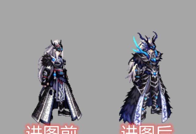 神兽化灵"装扮跟以往稀有天空有所不同,有着两种不同形象,以男鬼剑为