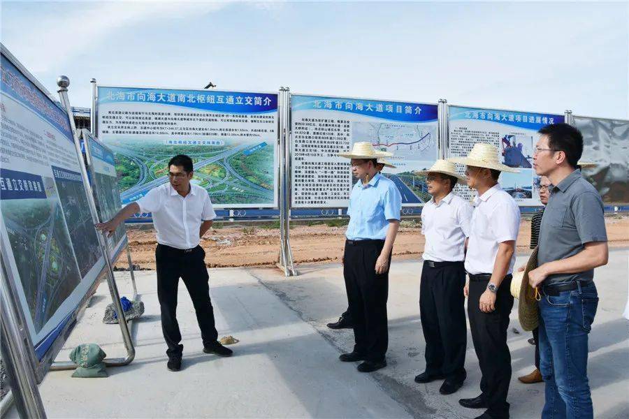 市委常委宣传部部长刘伯贤到银海区调研重点项目建设进展情况