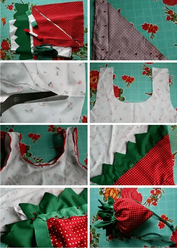 快乐当家旧衣服碎布就能做的环保购物袋