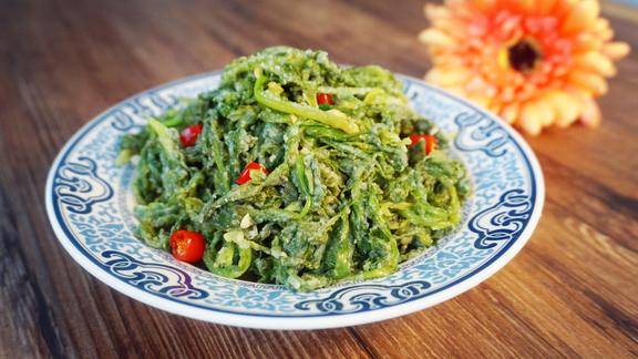 2分钟教你茼蒿新吃法口感清香绵软营养好吃又养胃