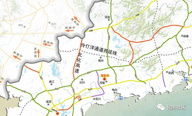 重磅化州北部新建2條高速成為茂名最大贏家