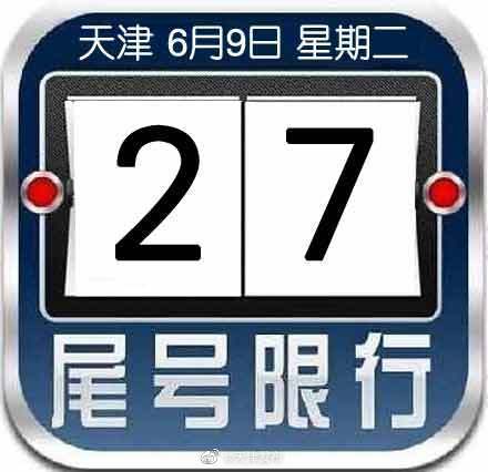 天津本周起恢复限行!明天周二,限行尾号2和7
