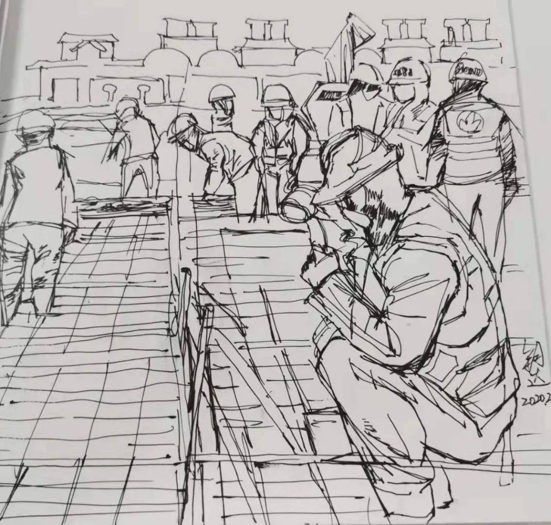 同舟共济 文艺战"疫"(95)|速写——火神山的故事