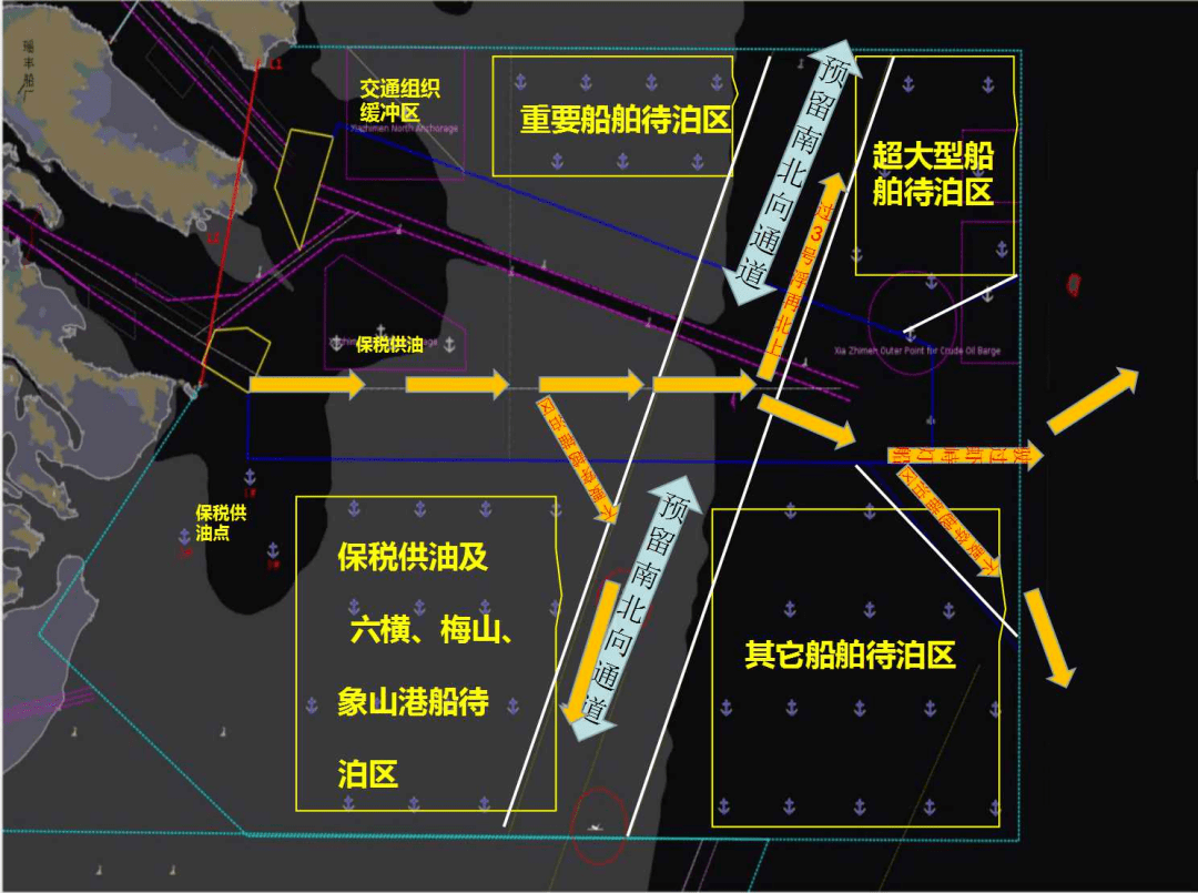 宁波舟山港航道示意图图片