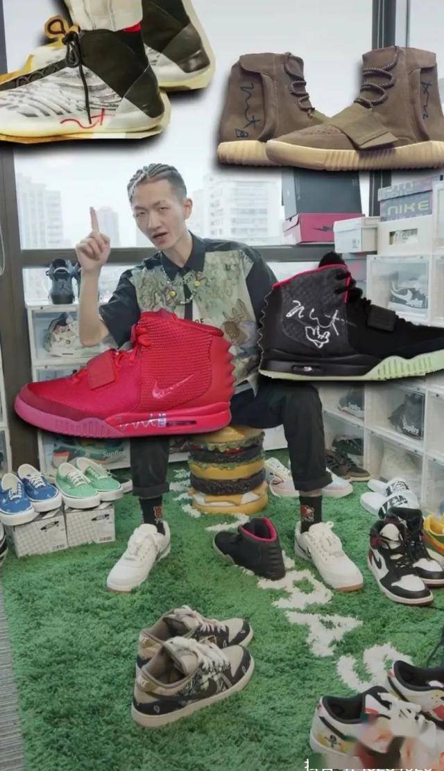 ▼ 给英格拉姆签名的 yzy qntm bsktbltop 2北京鞋鬼在「鞋王之王」