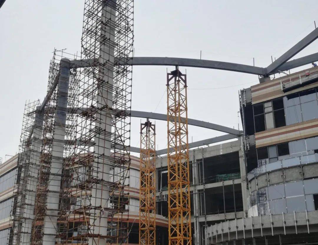 结构施工工法采用tekla深化设计软件深化构件,制作模块化拼装胎架和