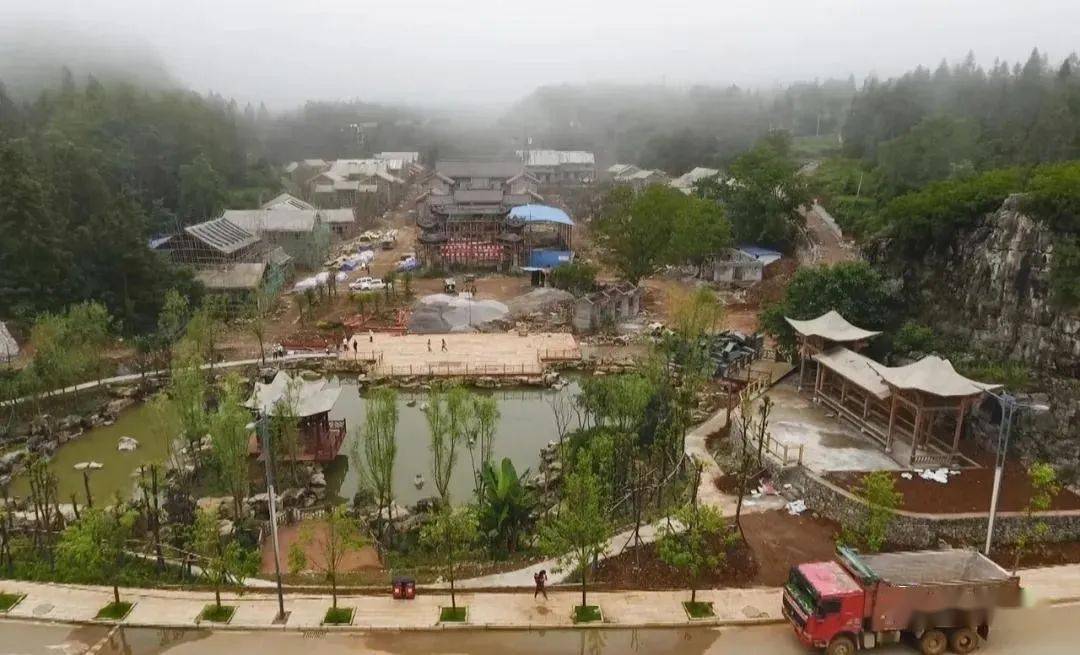 盘州旅游走去看看盘州正在建设的龙天佑总兵府怎么样了