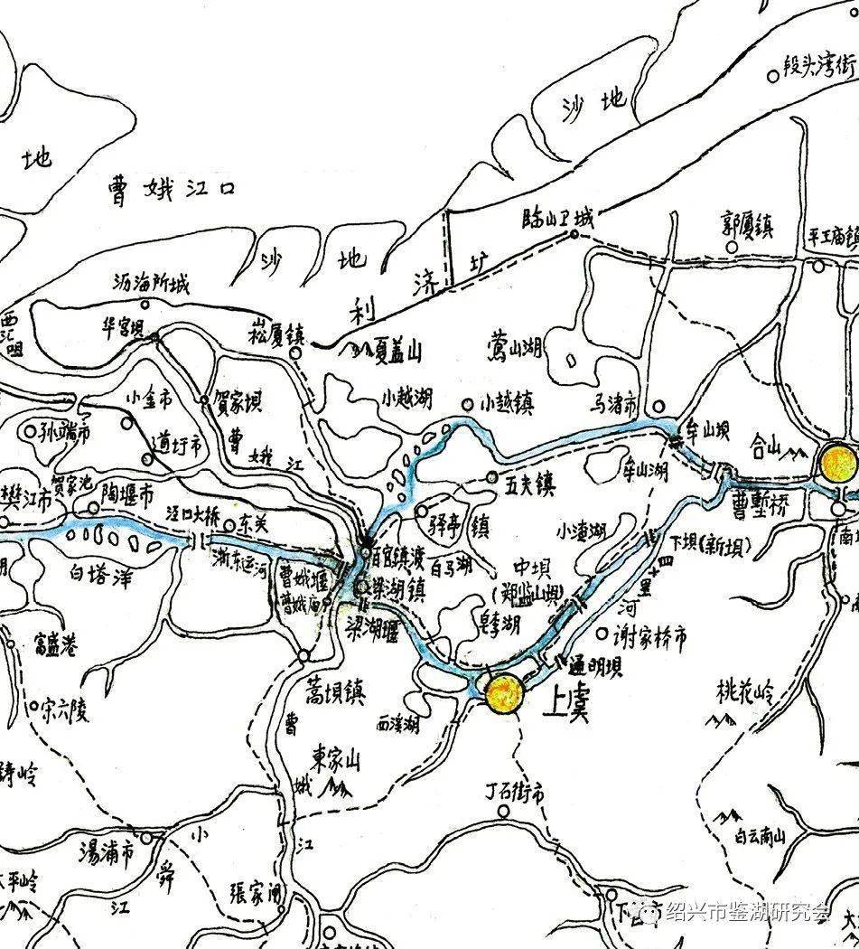 绍兴河流水系分布图图片