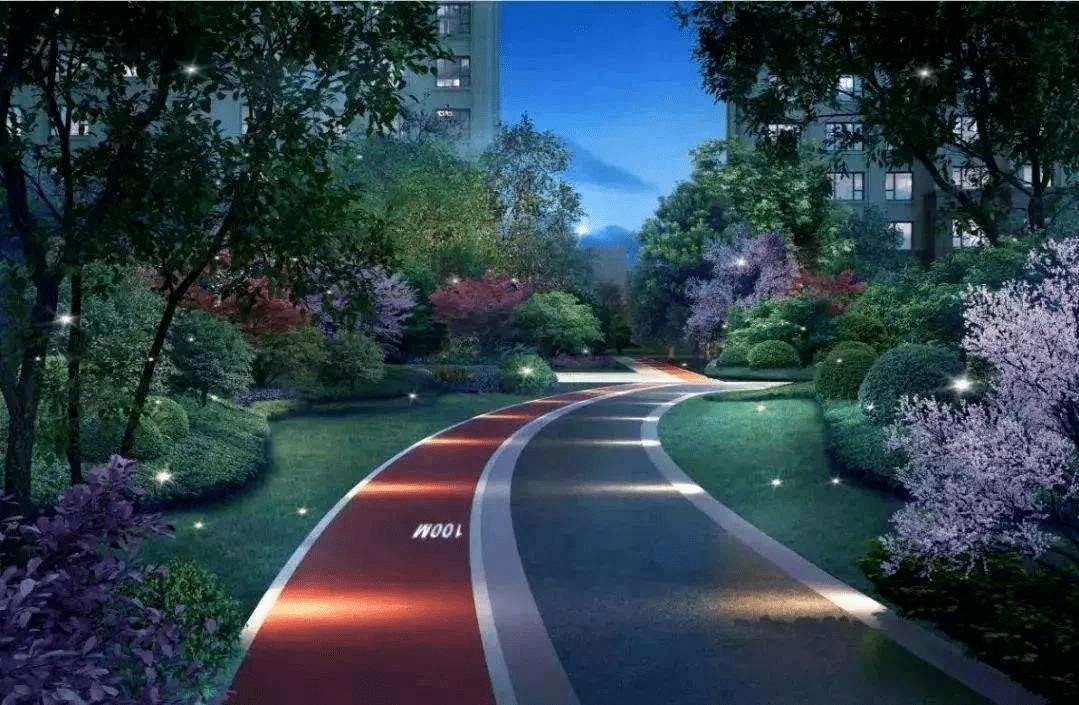 夜光跑道示意图