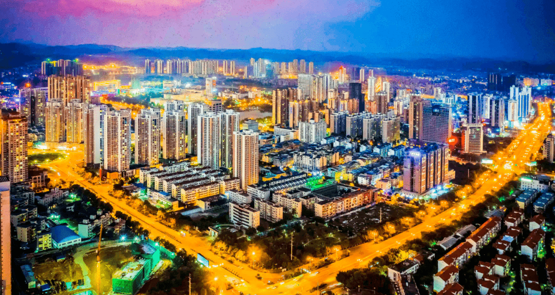 来宾晚霞也太美了吧