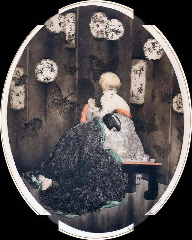 louis icart(1890-1950),法国装饰艺术画家和设计师.