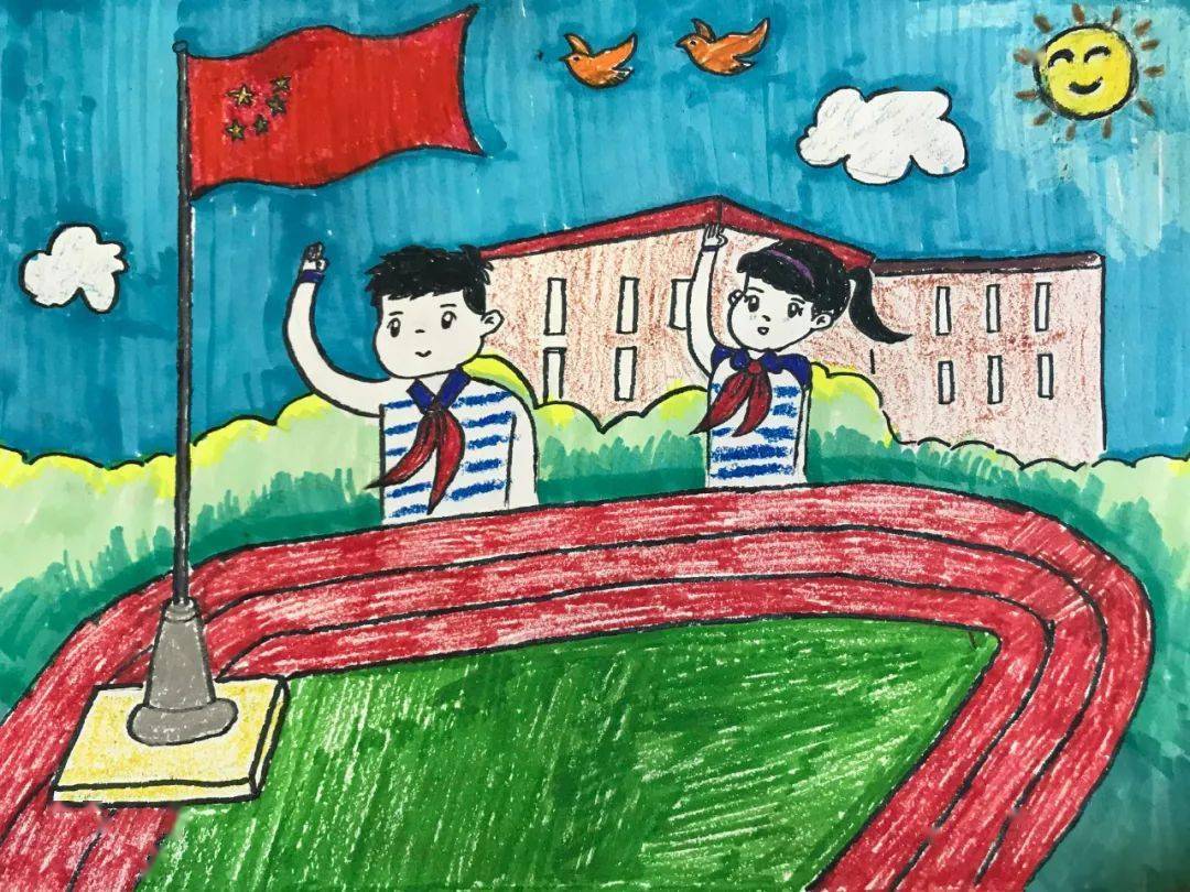 红领巾绘画幼儿园图片